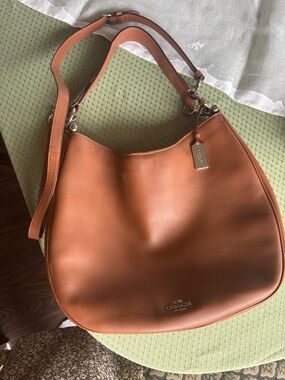 Coach Saddle Brown Leather Hobo Shoulder Bag